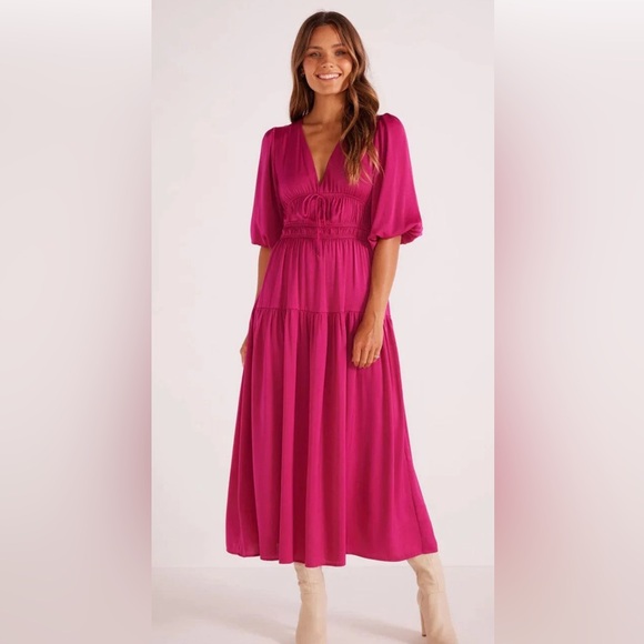 Mink Pink Bright Berry Midi (NWT) - Picture 2 of 3